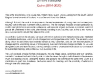 Artist's Statement - Quinn (2014-2020)