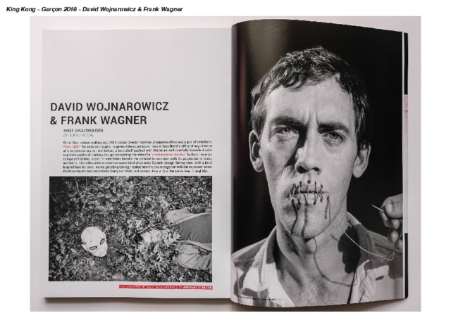Photographs featured in King Kong Garçon Magazine 2018 David Wojnarowicz & Frank Wagner