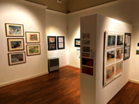 Images from the Art of Animation, showing exhibition content and audiences