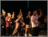 Image from LAA Project of audience members at a live Deaf Rave performance dancing on the haptic dancefloor