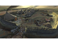 Reconstruction of ancient site at Castle an Dinas