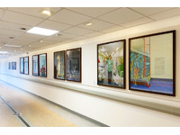 Installation view, exhibition Western General Hospital, Edinburgh, Scotland