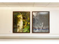 Installation view, exhibition Western General Hospital, Edinburgh, Scotland