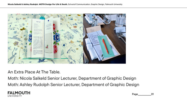 An Extra Place At The Table; Project presentation