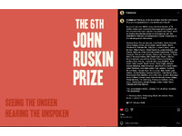 Selection List - Example of The John Ruskin Prize Publicity. 2025
