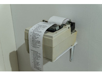 artwork 2: Laura Rosser 1000 Micro-Decisions, receipt printer, printed receipts, 2025