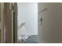 artwork 2b: Laura Rosser 1000 Micro-Decisions, receipt printer, printed receipts, 2025