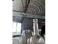 View of the 'Stratigraphy' sculpture installed in Trinity Buoy Wharf London